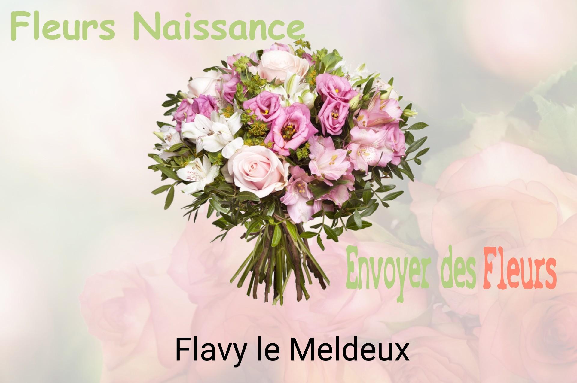 Bouquet de fleurs de naissance livré à Flavy-le-Meldeux