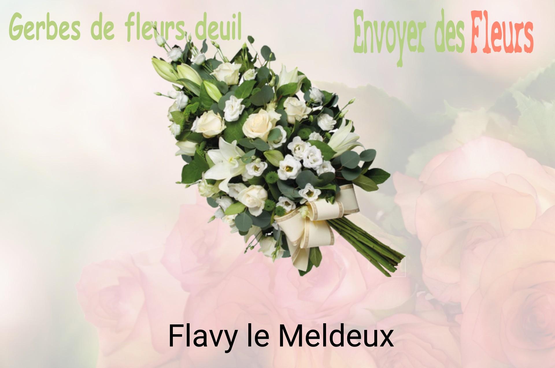 Gerbe de fleurs de deuil livrée à Flavy-le-Meldeux